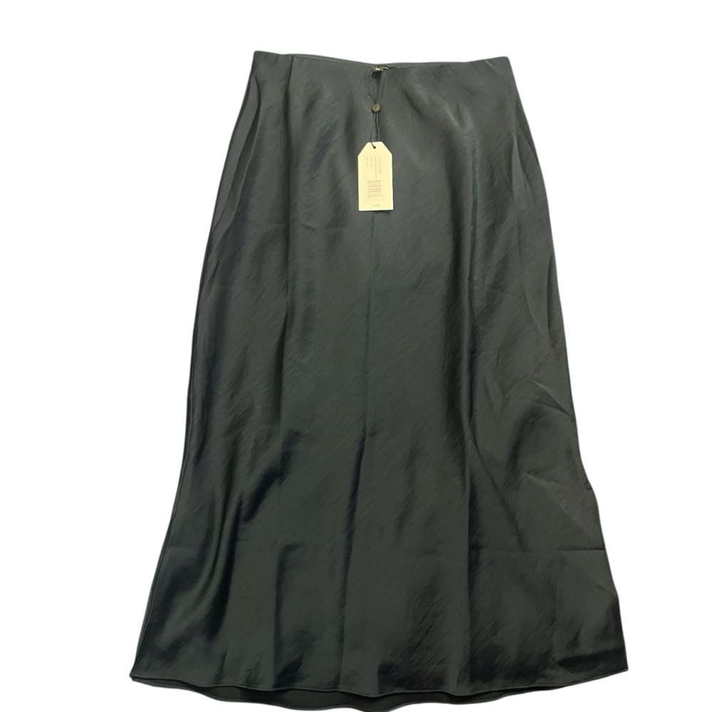 Universal Standard Diane Satin Bias Skirt Deep Sea NWT Size 3XS Midi